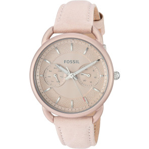 Horlogeband Fossil ES4174 Leder Roze 16mm